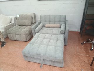 Sofá Cama Joan 120 cm Gris/Beige