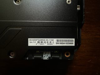 Gigabyte RTX 2080 Ti 11GB OC