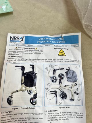 Andador 3 Ruedas NRS Freestyle Plata