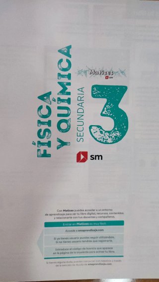 Física y Química. 3 Secundaria. Matices. Comuni...