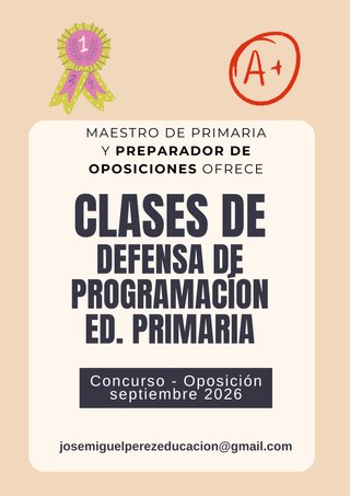 Clases de preparación para DEFENSA DE PROGRAMACIÓN