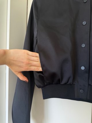 Bomber negra talla S