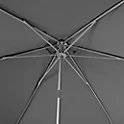 Parasol de pie gris Goodhom ø 2,6x2,23 m