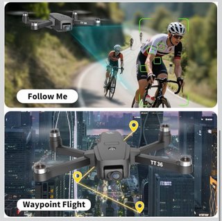 Dron TT36 GPS 4K Plegable con Maletín