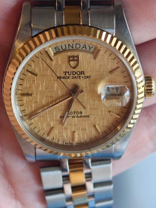 Tudor Prince Date Day 36mm Oro/Plata