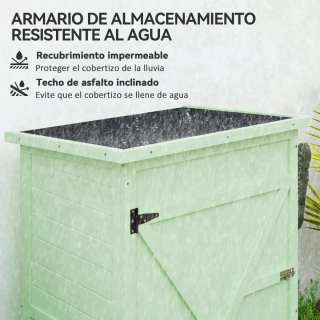 Armario de jardín de madera