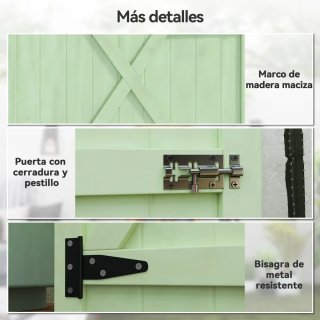 Armario de jardín de madera