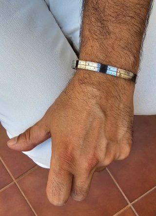Pulsera acero inoxidable hombre