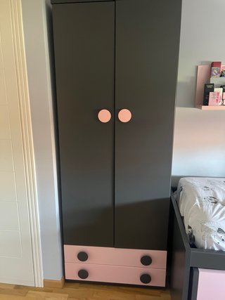 Cama nido con escritorio y armario