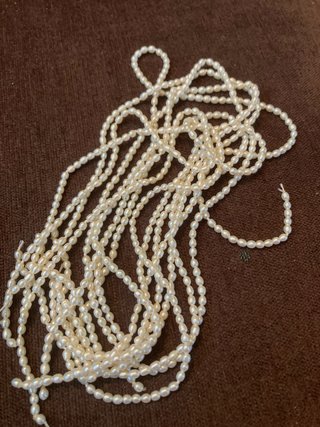 Collar de perlas de rio 8 hilos