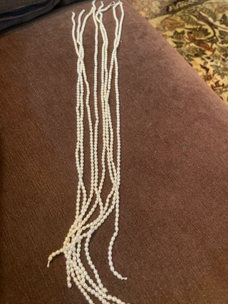 Collar de perlas de rio 8 hilos