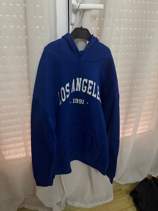 Sudadera con capucha azul Los Angeles 1991