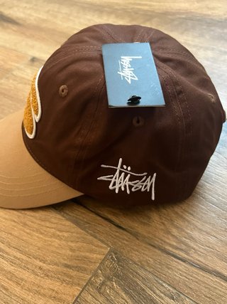 Gorra Stussy S Marrón y Beige