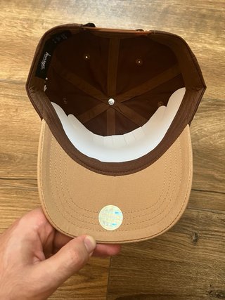 Gorra Stussy S Marrón y Beige