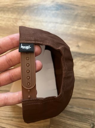 Gorra Stussy S Marrón y Beige