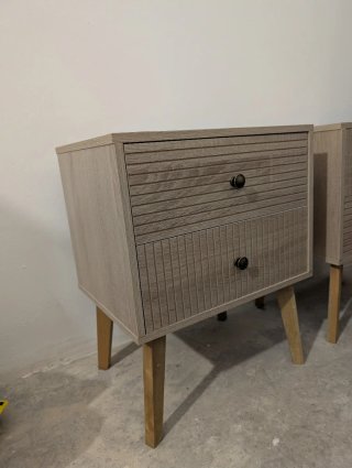 Pack 2 Mesitas Noche Klast Home Ondra Madera