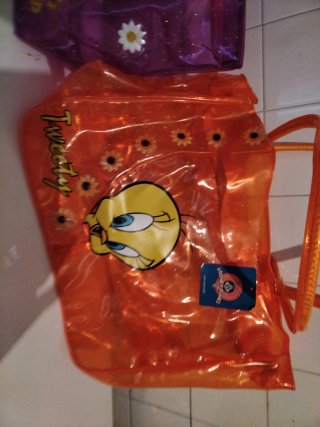 Lote 2 Bolsas Playa Transparente Betty Boop/Tweety