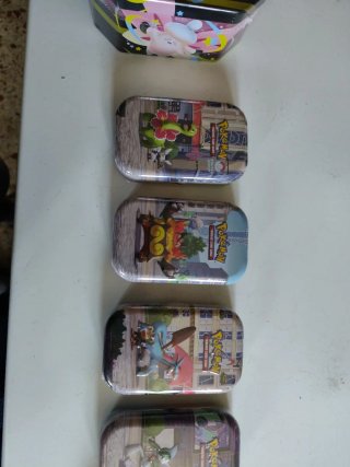 Lote 6 latas Pokémon