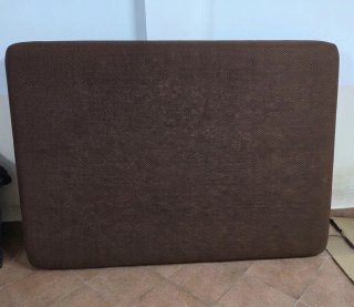 Base tapizada 150x200 Tejido 3D Marrón