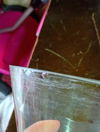 Vaso in vetro forma conica usato