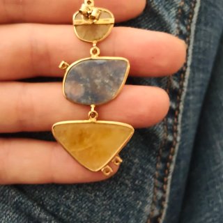 Pendientes Plata y Piedra Natural