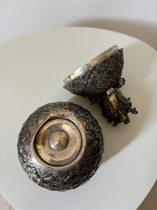 Cubitera Piña Vintage Años 60 Plata