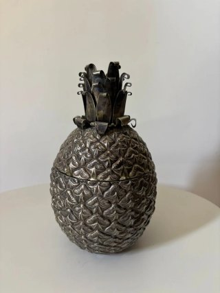 Cubitera Piña Vintage Años 60 Plata