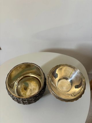 Cubitera Piña Vintage Años 60 Plata