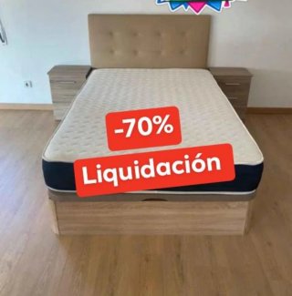 Canapé y colchón -70% Liquidación