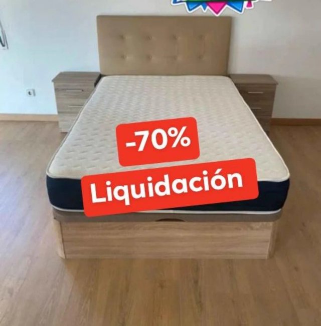 Canapé y colchón -70% Liquidación