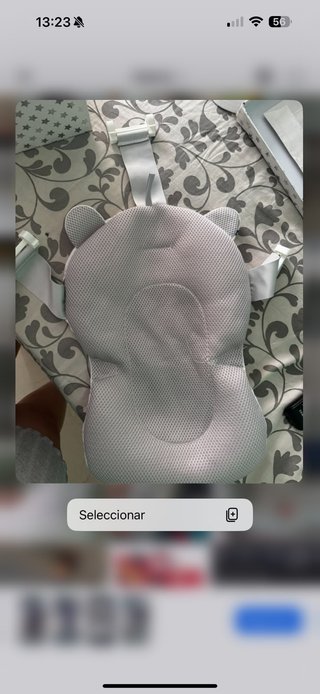 Bañera plegable bebé con cojín
