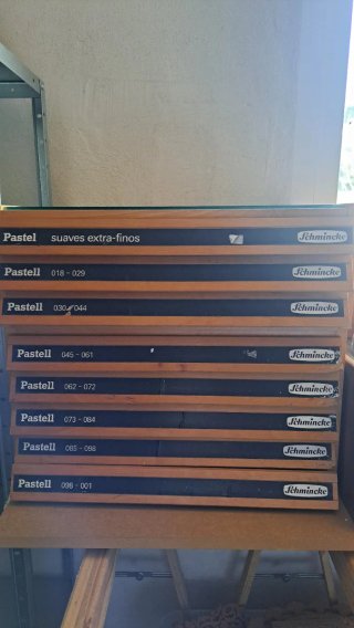 Lote Pinturas Pastel Schmincke Suaves Extra-finos