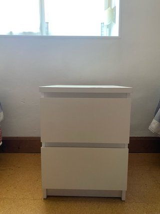 2 Mesitas de Noche Blancas Ikea