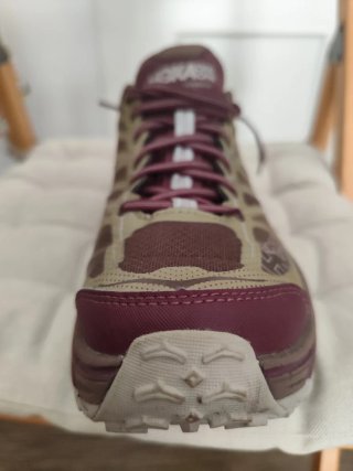 Zapatillas Hoka Beige rojo