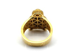Sello Oro 18K - Motivo Pantera con Circonitas