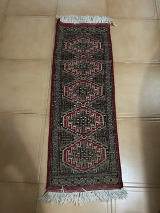 Alfombra antigua de lana