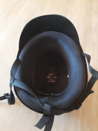 Casco de equitación negro 56cm