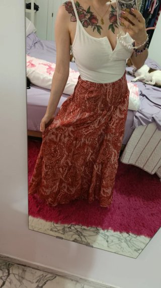 Falda larga estampado bohemio