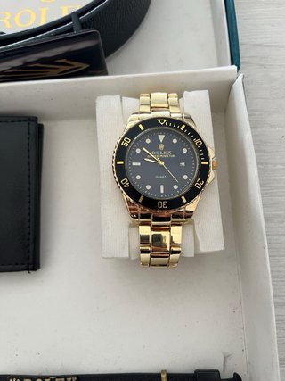 Set Rolex: Cinturino, Portafoglio, Orologio e Accendino