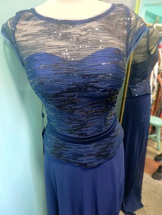 Vestido de ceremonia azul talla 38
