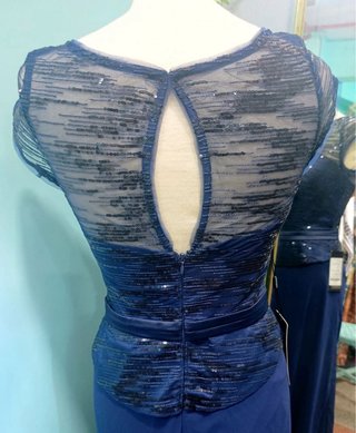 Vestido de ceremonia azul talla 38
