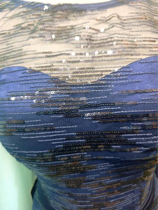 Vestido de ceremonia azul talla 38