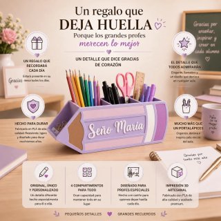 Lapicero personalizado, regalo profesor infantil