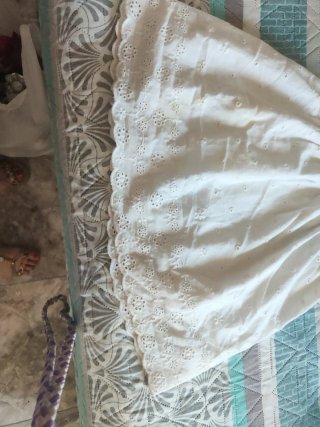 Vestido blanco bordado talla 86