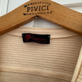 Cardigan Glamour Beige Made in Italy