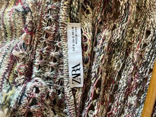 Vestido Zara Crochet colores Midi Talla S