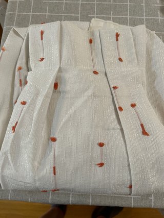 2 Tende Beige e Arancione 65x250cm
