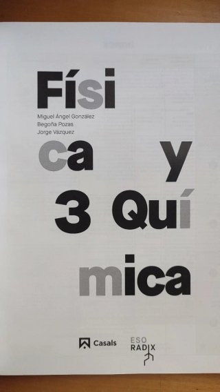 Física y Química 3 ESO RADIX
