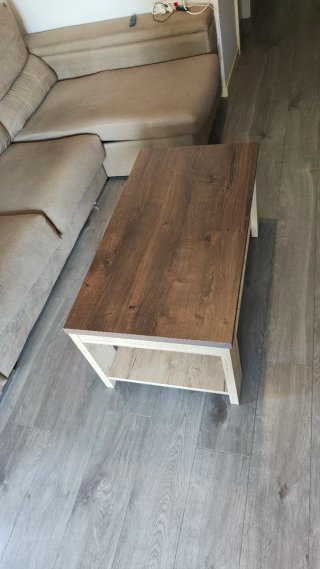 Mesa de centro elevable madera