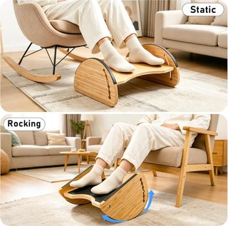 Reposapiés Ergonómico Madera 2 en 1